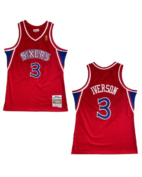 Herren Philadelphia 76ers Mitchell&Ness Iverson No. 3 Swingman NBA Trikot mit Classic Edition