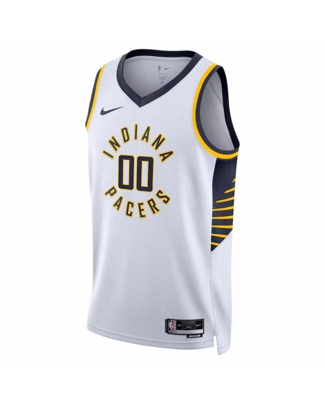 Herren Nike Weiß 2022/23 Indiana Pacer Benedict Mathurin Swingman Weiß Sweatshirt mit Assoziation Edition