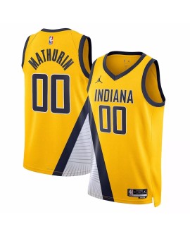 Herren Swingman Indiana Pacers Benedict Mathurin No.00 Jordan Brand Yellow 2022/23 Declaration Edition