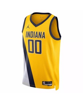 Herren Swingman Indiana Pacers Benedict Mathurin No.00 Jordan Brand Yellow 2022/23 Declaration Edition