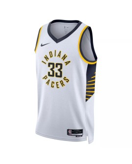 Herren Nike White 2022/23 Indiana Pacers mit Swingman Shirt für Herren