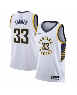 Herren Nike White 2022/23 Indiana Pacers mit Swingman Shirt für Herren