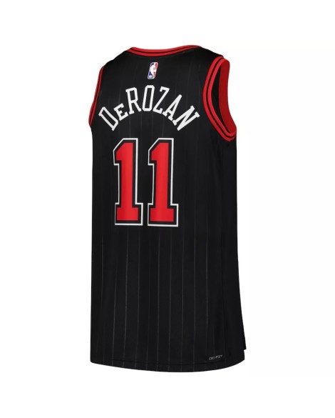 Herren Chicago Bulls DeMar DeRozan #11 Jordan Brand Schwarzes 2022/23 Swingman-Trikot – Statement Edition