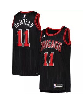 Herren Chicago Bulls DeMar DeRozan #11 Jordan Brand Schwarzes 2022/23 Swingman-Trikot – Statement Edition