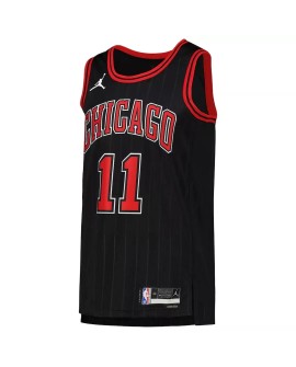 Herren Chicago Bulls DeMar DeRozan #11 Jordan Brand Schwarzes 2022/23 Swingman-Trikot – Statement Edition