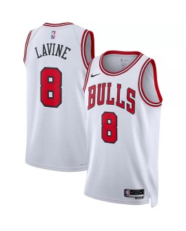 Herren Chicago Bulls Zach LaVine #8 Nike Weißes 22/23 Swingman-Trikot – Association Edition