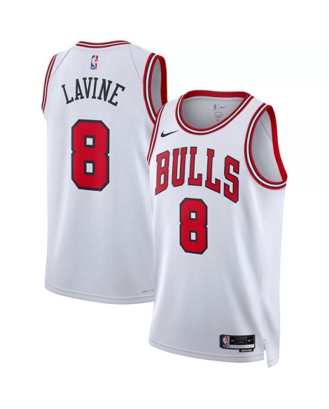 Herren Chicago Bulls Zach LaVine #8 Nike Weißes 22/23 Swingman-Trikot – Association Edition