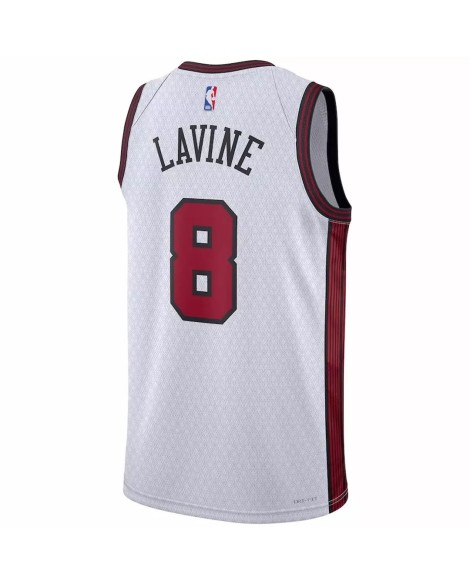Herren Chicago Bulls Zach LaVine #8 Nike Weißes 22/23 Swingman-Trikot – City Edition
