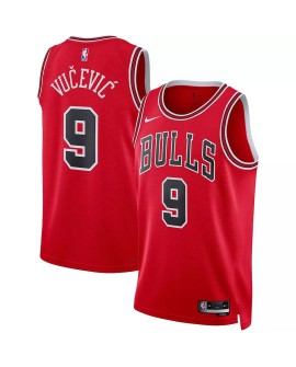 Chicago Bulls Nikola Vucevic #9 Nike Rotes 22/23 Herren-Swingman-Trikot – Icon Edition