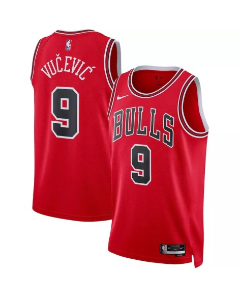 Chicago Bulls Nikola Vucevic #9 Nike Rotes 22/23 Herren-Swingman-Trikot – Icon Edition