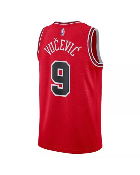 Chicago Bulls Nikola Vucevic #9 Nike Rotes 22/23 Herren-Swingman-Trikot – Icon Edition
