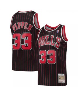 Chicago Bulls Swingman-Trikot Scottie Pippen #33 Mitchell & Ness, schwarz, Hardwood Classics 95-96, für Herren