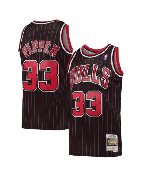 Chicago Bulls Swingman-Trikot Scottie Pippen #33 Mitchell & Ness, schwarz, Hardwood Classics 95-96, für Herren