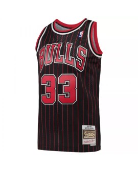 Chicago Bulls Swingman-Trikot Scottie Pippen #33 Mitchell & Ness, schwarz, Hardwood Classics 95-96, für Herren