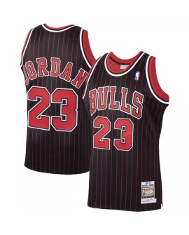 Chicago Bulls-Trikot Michael Jordan #23 Mitchell & Ness schwarz Hardwood Classics 1995-96 für Herren