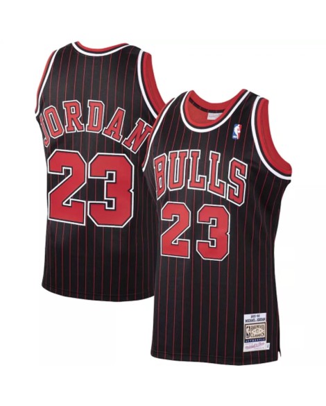 Chicago Bulls-Trikot Michael Jordan #23 Mitchell & Ness schwarz Hardwood Classics 1995-96 für Herren