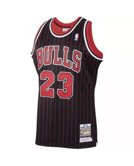 Chicago Bulls-Trikot Michael Jordan #23 Mitchell & Ness schwarz Hardwood Classics 1995-96 für Herren