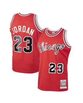 Chicago Bulls Michael Jordan #23 Mitchell & Ness Red 1984 Road Authentic Herrentrikot