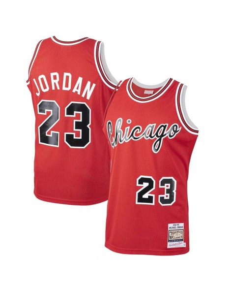 Chicago Bulls Michael Jordan #23 Mitchell & Ness Red 1984 Road Authentic Herrentrikot