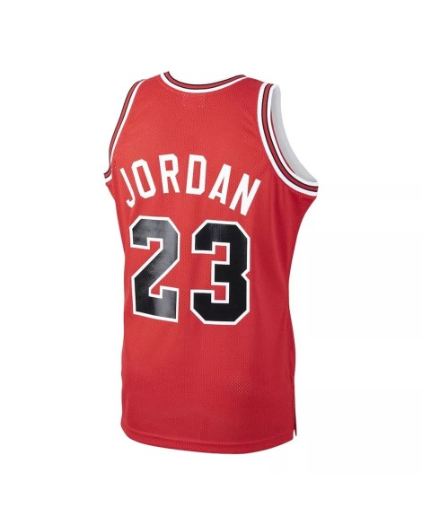 Chicago Bulls Michael Jordan #23 Mitchell & Ness Red 1984 Road Authentic Herrentrikot