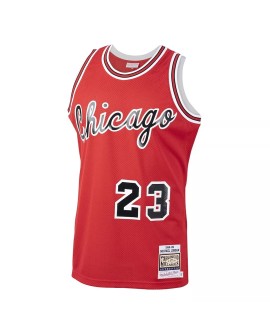 Chicago Bulls Michael Jordan #23 Mitchell & Ness Red 1984 Road Authentic Herrentrikot