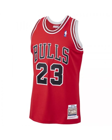 Herren-Spielertrikot der Chicago Bulls Michael Jordan #23 Mitchell & Ness Red 1997–98 Hardwood Classics