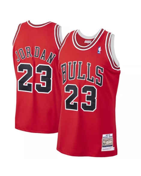 Herren-Spielertrikot der Chicago Bulls Michael Jordan #23 Mitchell & Ness Red 1997–98 Hardwood Classics
