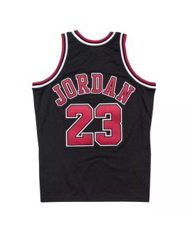 Chicago Bulls Michael Jordan #23 Mitchell & Ness Black 1997–98 Hardwood Classics-Spielertrikot für Herren