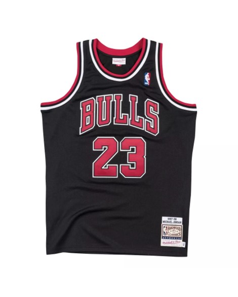 Chicago Bulls Michael Jordan #23 Mitchell & Ness Black 1997–98 Hardwood Classics-Spielertrikot für Herren