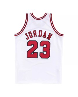 Retro Chicago Bulls Michael Jordan #23 Nike Weißes Swingman NBA-Trikot 1997/98