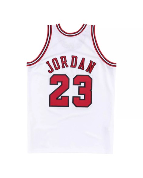 Retro Chicago Bulls Michael Jordan #23 Nike Weißes Swingman NBA-Trikot 1997/98