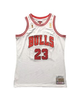 NBA Swingman Trikot Chicago Bulls Jordan #23 Mitchell & Ness für Herren weiß 1996/97