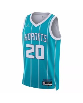 Charlotte Hornets Gordon Hayward #20 Green 22/23 Swingman-Trikot für Herren – Icon Edition
