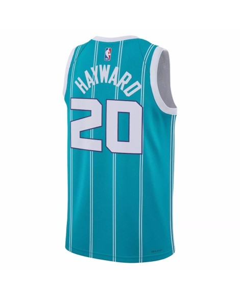 Charlotte Hornets Gordon Hayward #20 Green 22/23 Swingman-Trikot für Herren – Icon Edition