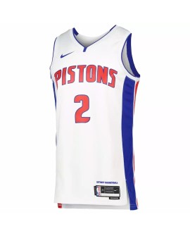 Nike Detroit Pistons Cade Cunningham Herren Weiß 2022/23 Swingman Shirt mit Association Edition