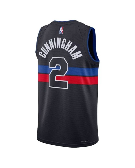 Herren Swingman Detroit Pistons Cade Cunningham No.2 Jordan Brand Black 2022/23 Shirt für Herren