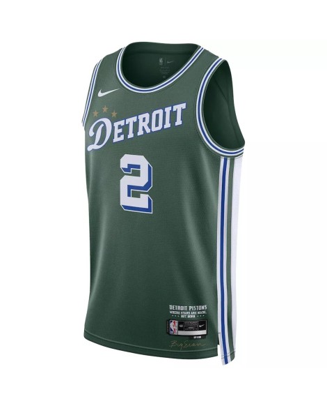 Detroit Pistons Cade Cunningham #2 Nike Grünes 2022/23 Swingman-Trikot für Herren – City Edition
