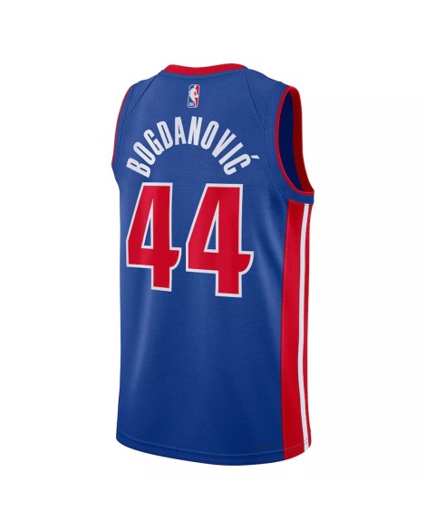 Detroit Pistons Bojan Bogdanovic Herren Nike Blau 2022/23 Swingman Shirt mit Icon Edition