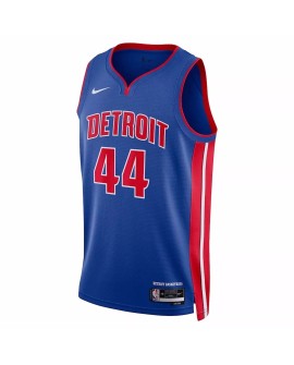 Detroit Pistons Bojan Bogdanovic Herren Nike Blau 2022/23 Swingman Shirt mit Icon Edition