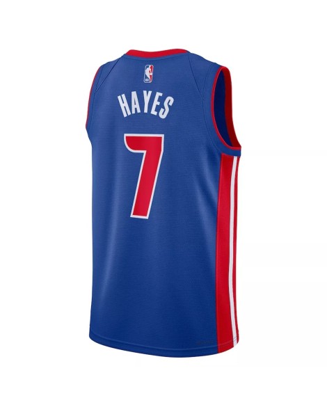 Nike Detroit Pistons Killian Hayes No. 7 Blue 2022/23 Swingman Shirt für Herren