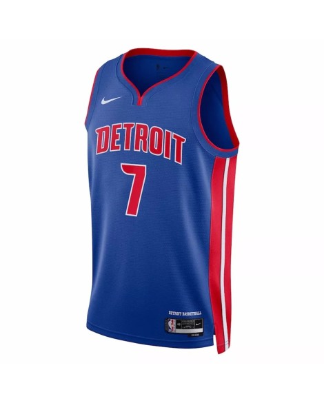 Nike Detroit Pistons Killian Hayes No. 7 Blue 2022/23 Swingman Shirt für Herren