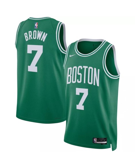 Herren Boston Celtics Jaylen Brown #7 Nike Kelly Green 2022/23 Swingman-Trikot – Icon Edition