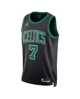 Herren Boston Celtics Jaylen Brown #7 Jordan Brand Black 2022/23 Statement Edition Swingman-Trikot