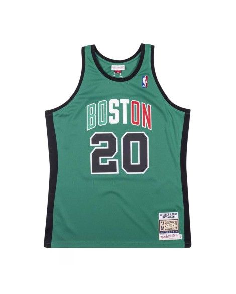 Authentisches Herren-Trikot der Boston Celtics Ray Allen #20 Mitchell & Ness Green 2007–08 Hardwood Classics