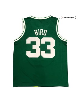 Boston Celtics Bird #33 Grünes 2020/21 Swingman-Trikot für Herren – Icon Edition