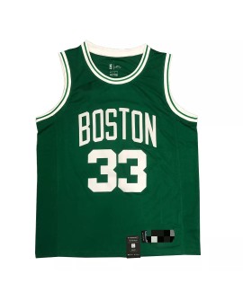 Boston Celtics Bird #33 Grünes 2020/21 Swingman-Trikot für Herren – Icon Edition
