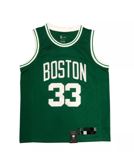 Boston Celtics Bird #33 Grünes 2020/21 Swingman-Trikot für Herren – Icon Edition