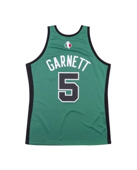 Authentisches Herren-Trikot der Boston Celtics Kevin Garnet #5 Mitchell & Ness Green 2007–08 Hardwood Classics
