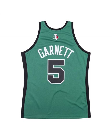 Authentisches Herren-Trikot der Boston Celtics Kevin Garnet #5 Mitchell & Ness Green 2007–08 Hardwood Classics