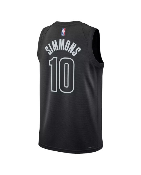 Brooklyn Nets Ben Simmons #10 Schwarzes Swingman-Trikot 2022/23 für Herren